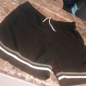 Islander Gray White Black Swim Trunks Shorts  Men's Extra Large